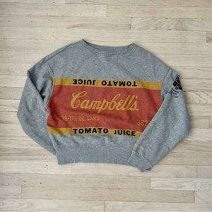 Andy Warhol Campbell’s Tomato Juice Crewneck Sweater
